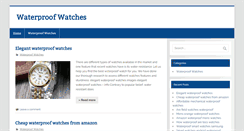 Desktop Screenshot of bestwaterproofwatches.net